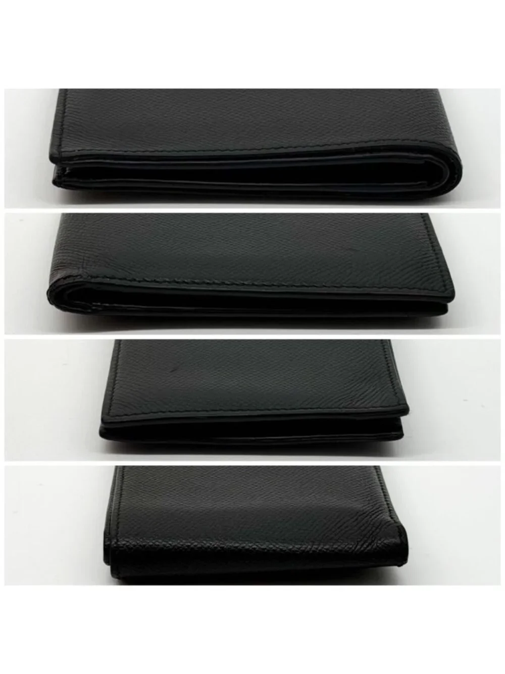 Hermes Citizen Twill Compact Billfold Veau Epsom Silk'in Wallet